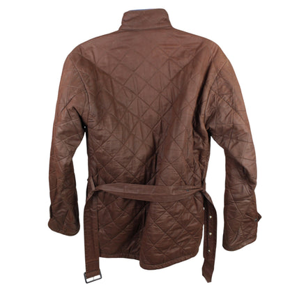 Barbour Brown Fleece Lined Quilted Jacket (M)