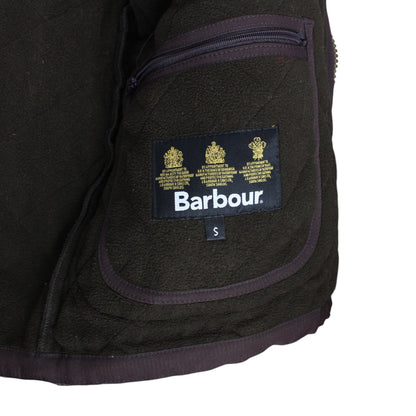 Barbour Brown Fleece Lined Quilted Jacket (M)