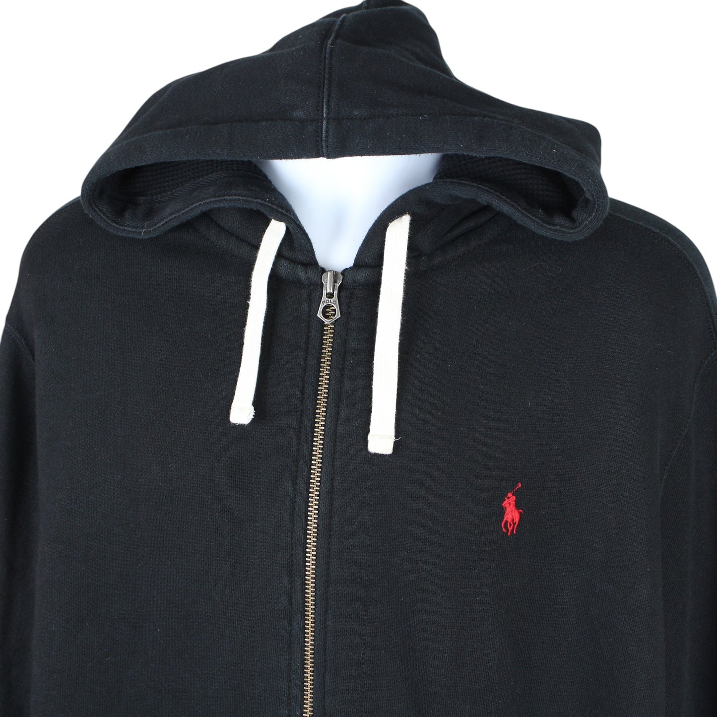 Polo Ralph Lauren Black Heavy Full Zip Hoodie (XXL)