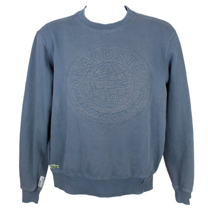 Lacoste Blue Embroidered Sweatshirt (S)