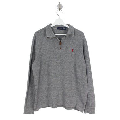 Polo Ralph Lauren Grey 1/4 Zip Sweatshirt (M)