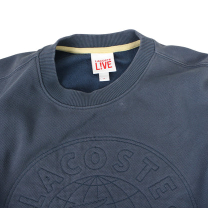 Lacoste Blue Embroidered Sweatshirt (S)