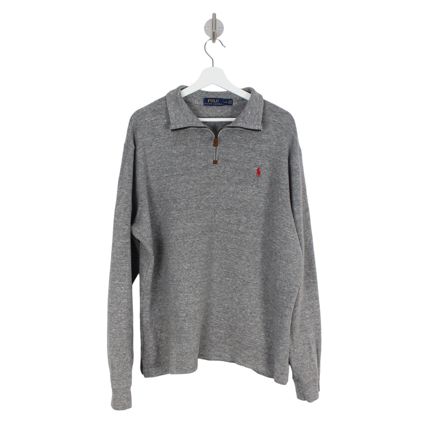 Polo Ralph Lauren Grey 1/4 Zip Sweatshirt (L)