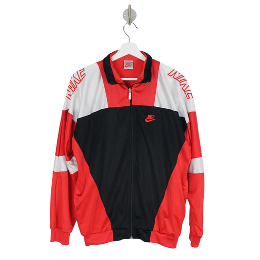 90s Nike Black/Red Track Jacket (M)