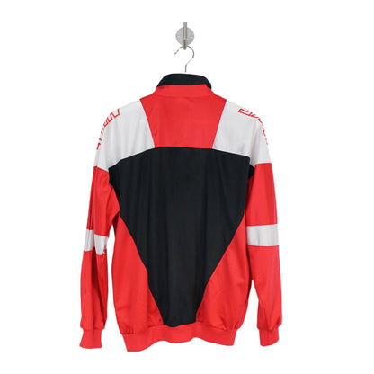 90s Nike Black/Red Track Jacket (M)