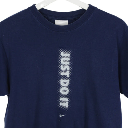 90s Nike Just Do It Navy T-Shirt (XS)