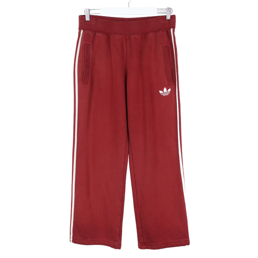 Adidas Red Cotton Tracksuit Bottoms (M)