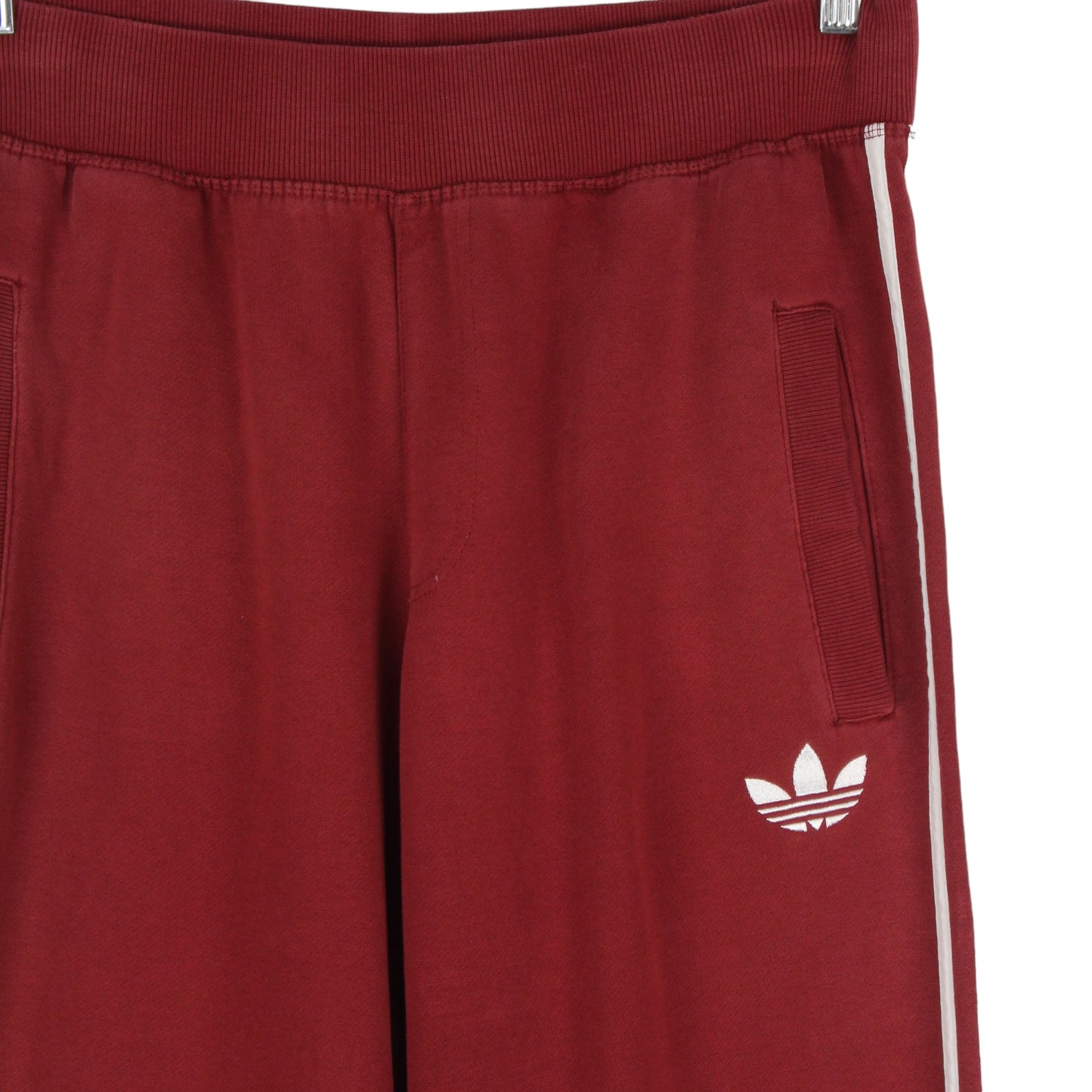 Adidas Red Cotton Tracksuit Bottoms (M)