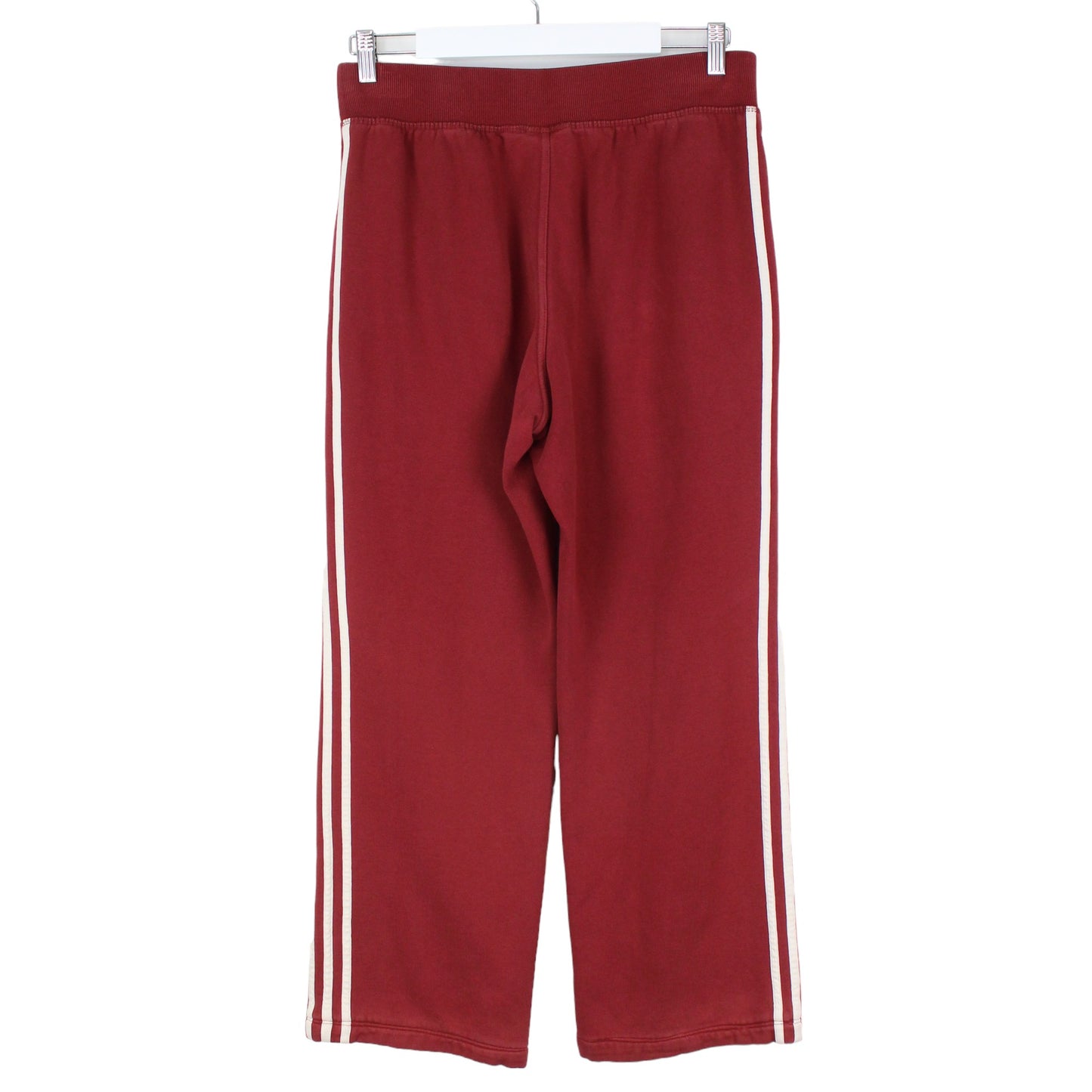 Adidas Red Cotton Tracksuit Bottoms (M)