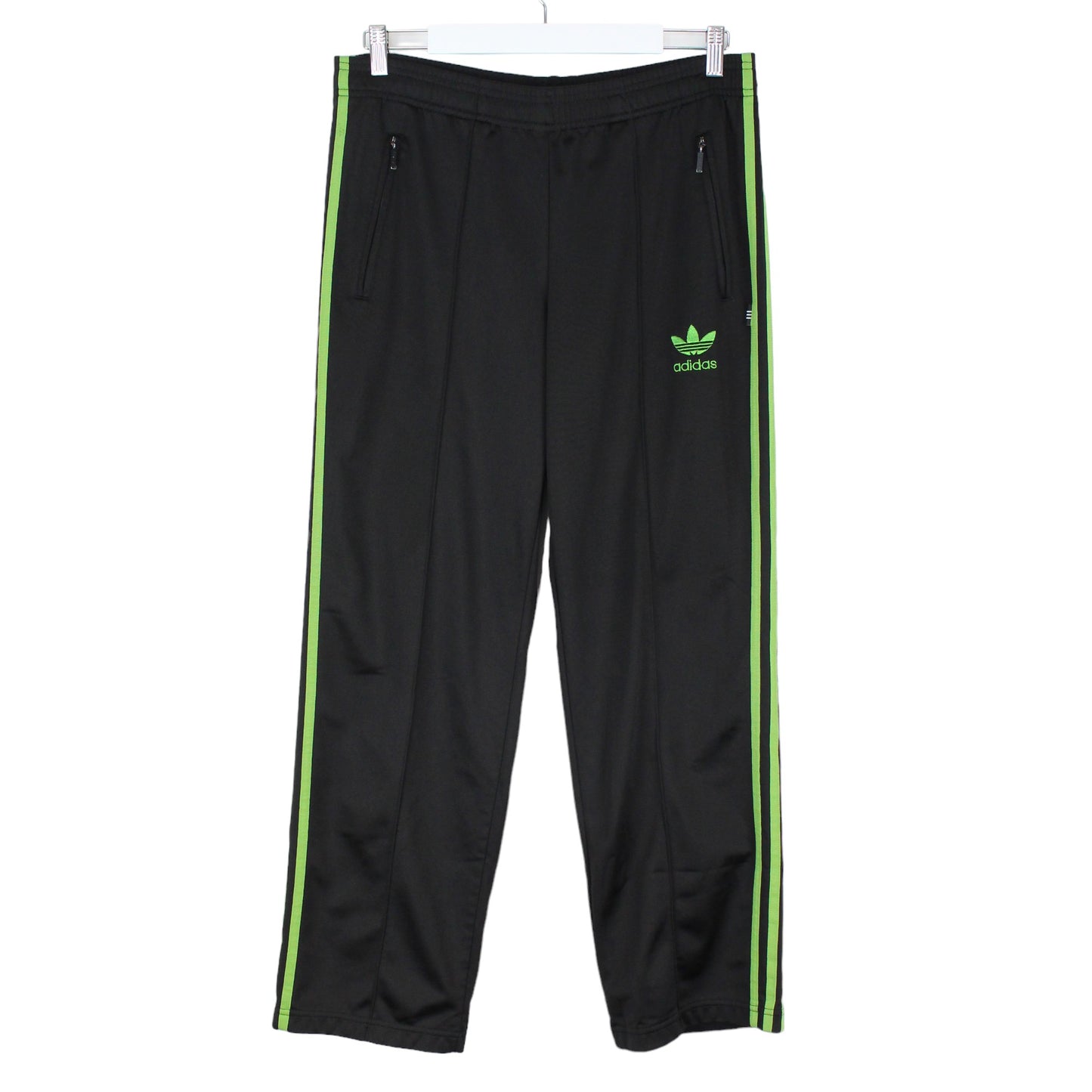 00s Adidas Black Tracksuit Bottoms (M)