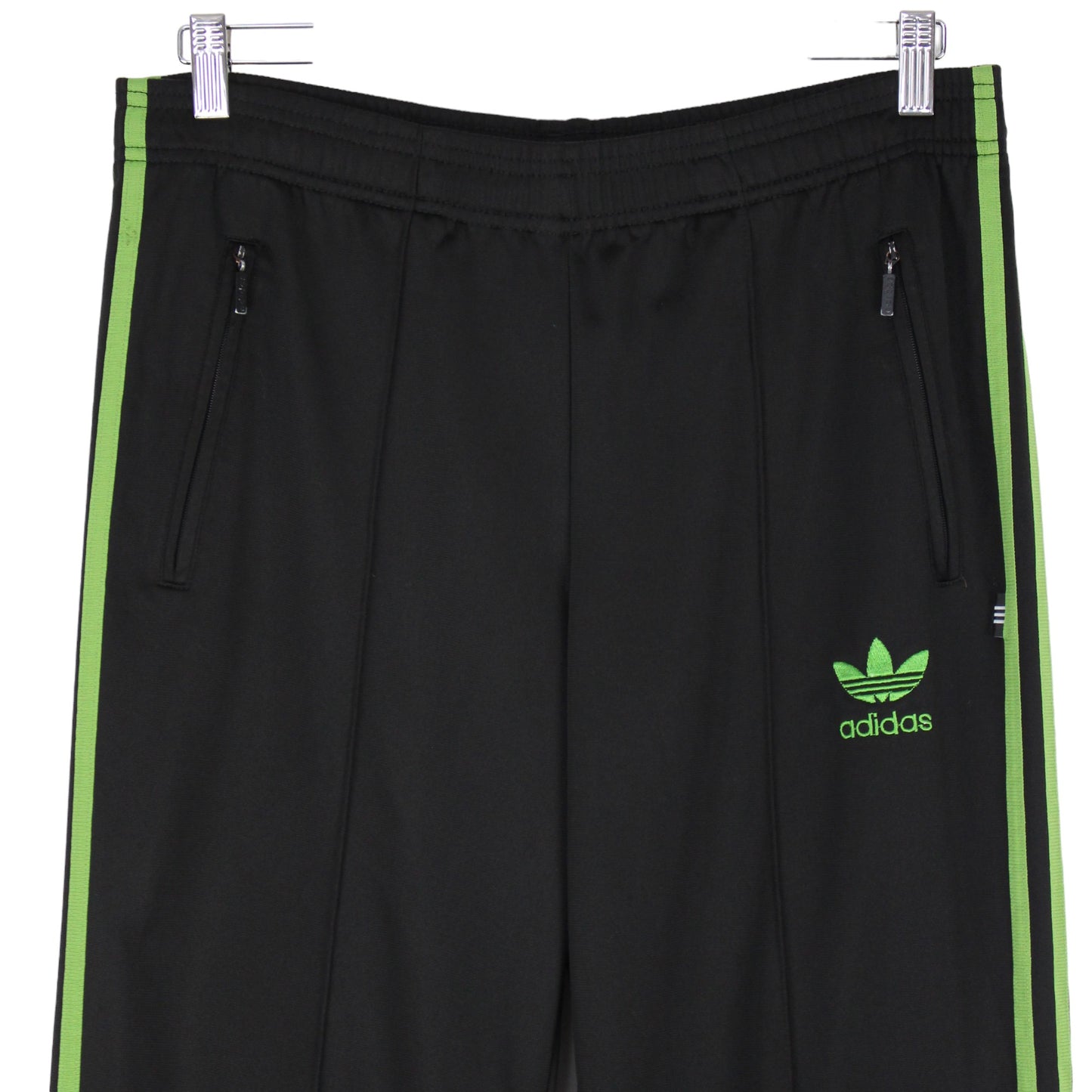 00s Adidas Black Tracksuit Bottoms (M)