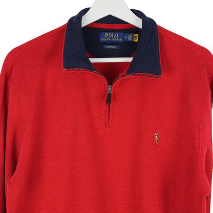 Polo Ralph Lauren Red 1/4 Sweatshirt (M)