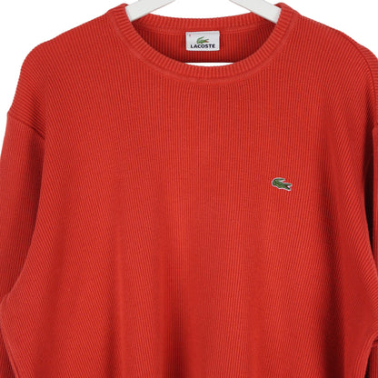 Lacoste Peach Knitted Ribbed Jumper (XS)