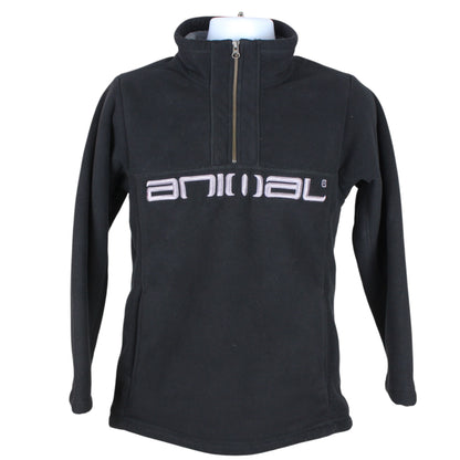 Animal Black Heavy Pile 1/4 Zip Fleece (S)