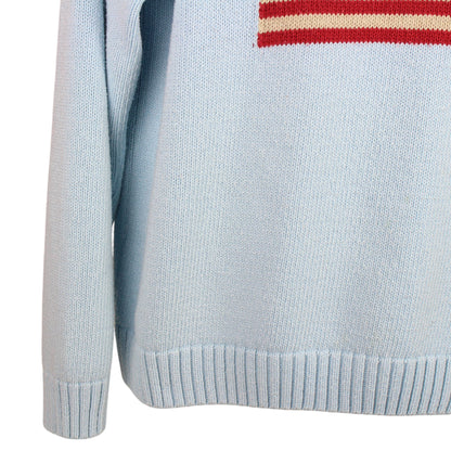 USA Flag Blue Heavy Knit Jumper (M)