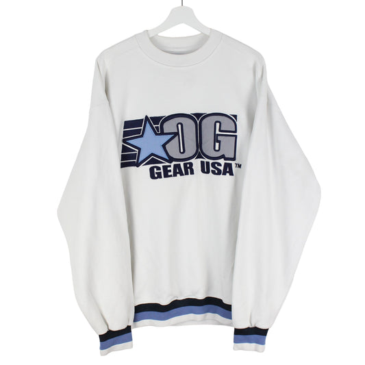 00s OG Gear White Heavy Sweatshirt (L)