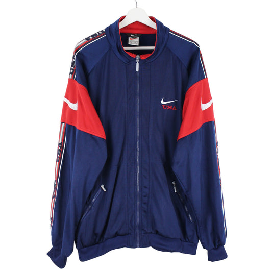 90s Nike Navy Track Jacket (XL)