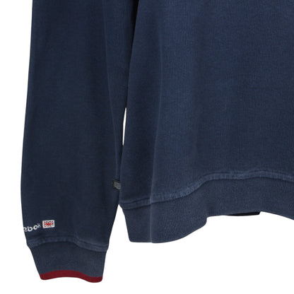 90s Reebok Navy Embroidered Sweatshirt (S)