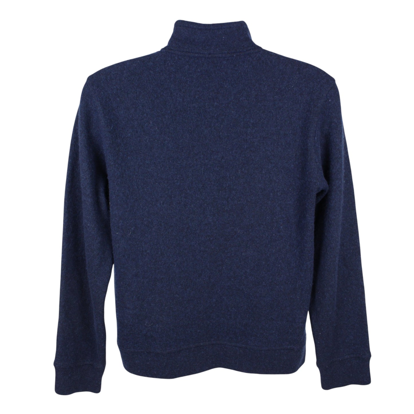 Lacoste Navy Wool 1/4 Button Knit Jumper (XS)