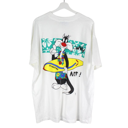90s Sylvester Surf White T-Shirt (XL)