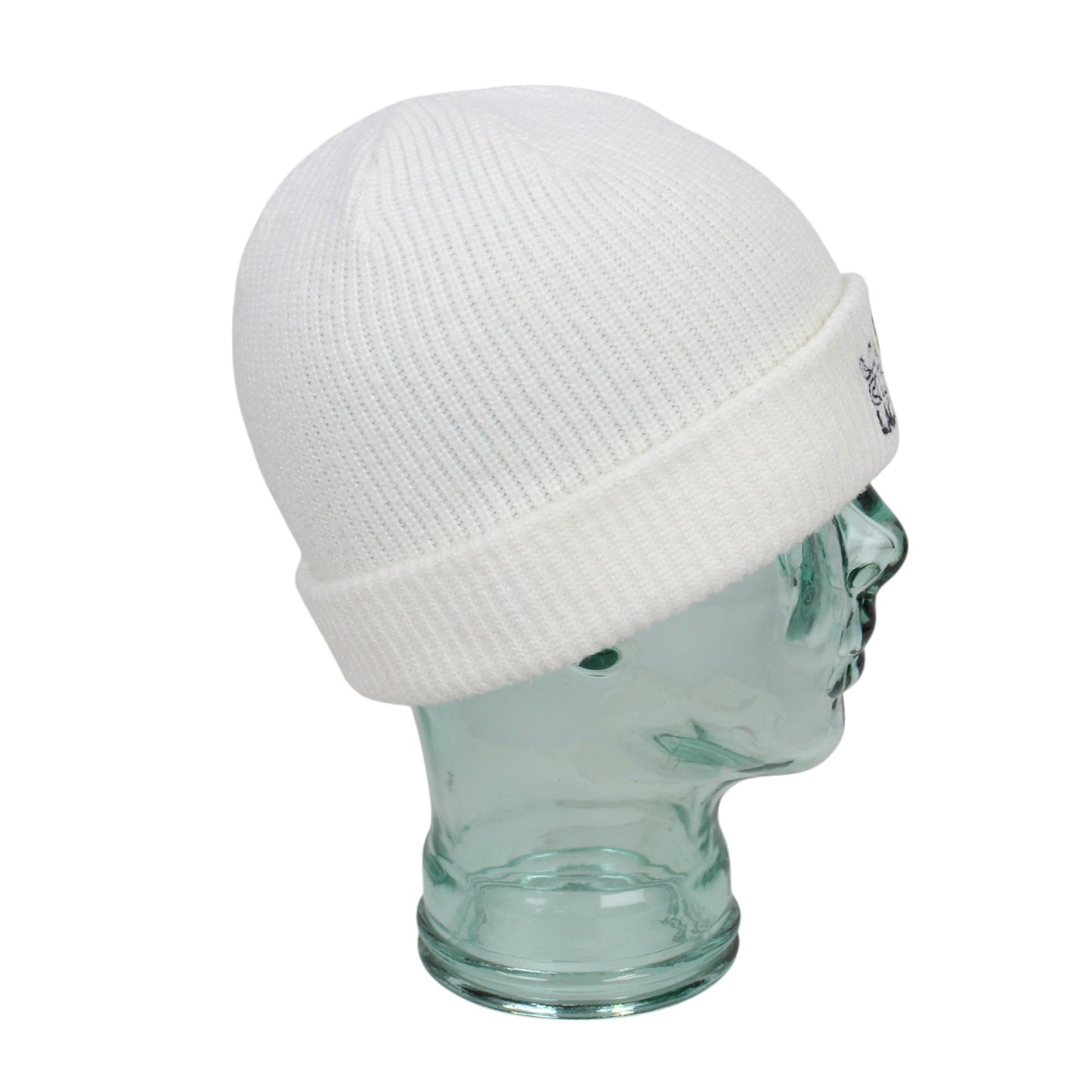 80s Chemise Lacoste White Knit Beanie