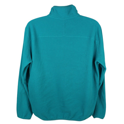 The North Face Green Embroidered 1/4 Zip Fleece (XL)