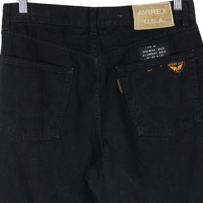 Avirex Black Denim Jeans (W31" X L32")