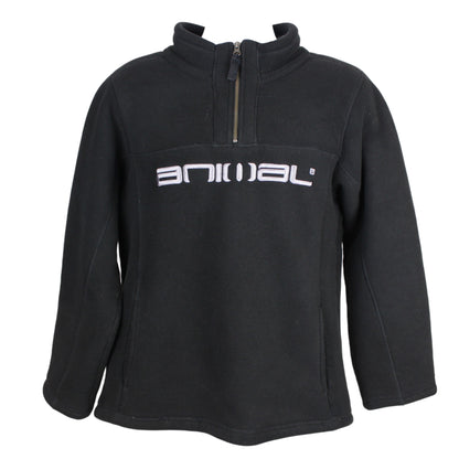 Animal Black Heavy Pile 1/4 Zip Fleece (M)