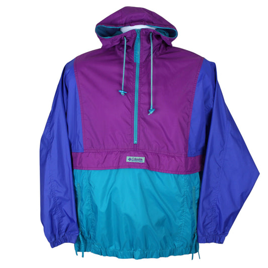 90s Columbia Purple/Blue Light Pullover Jacket (M)