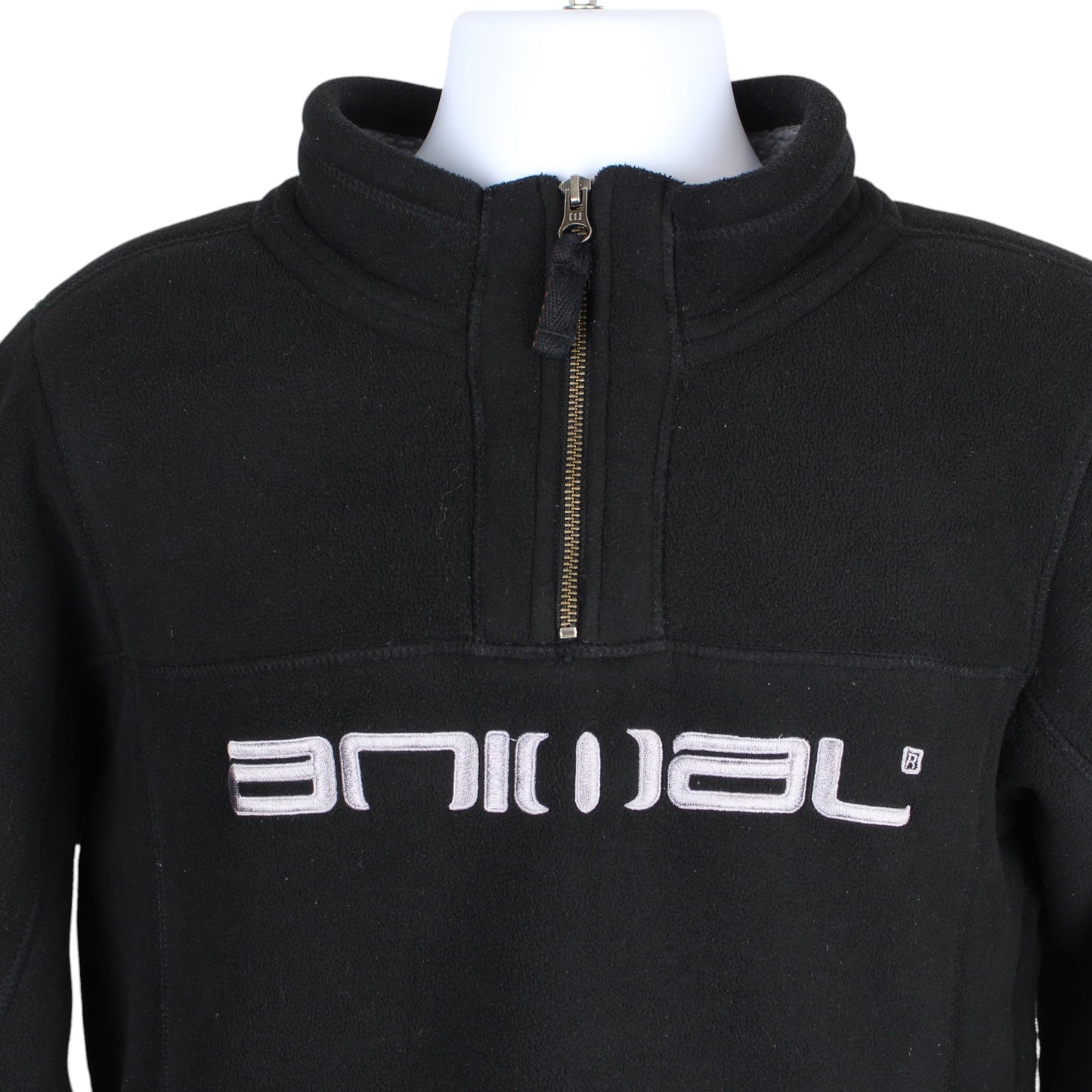 Animal Black Heavy Pile 1/4 Zip Fleece (M)