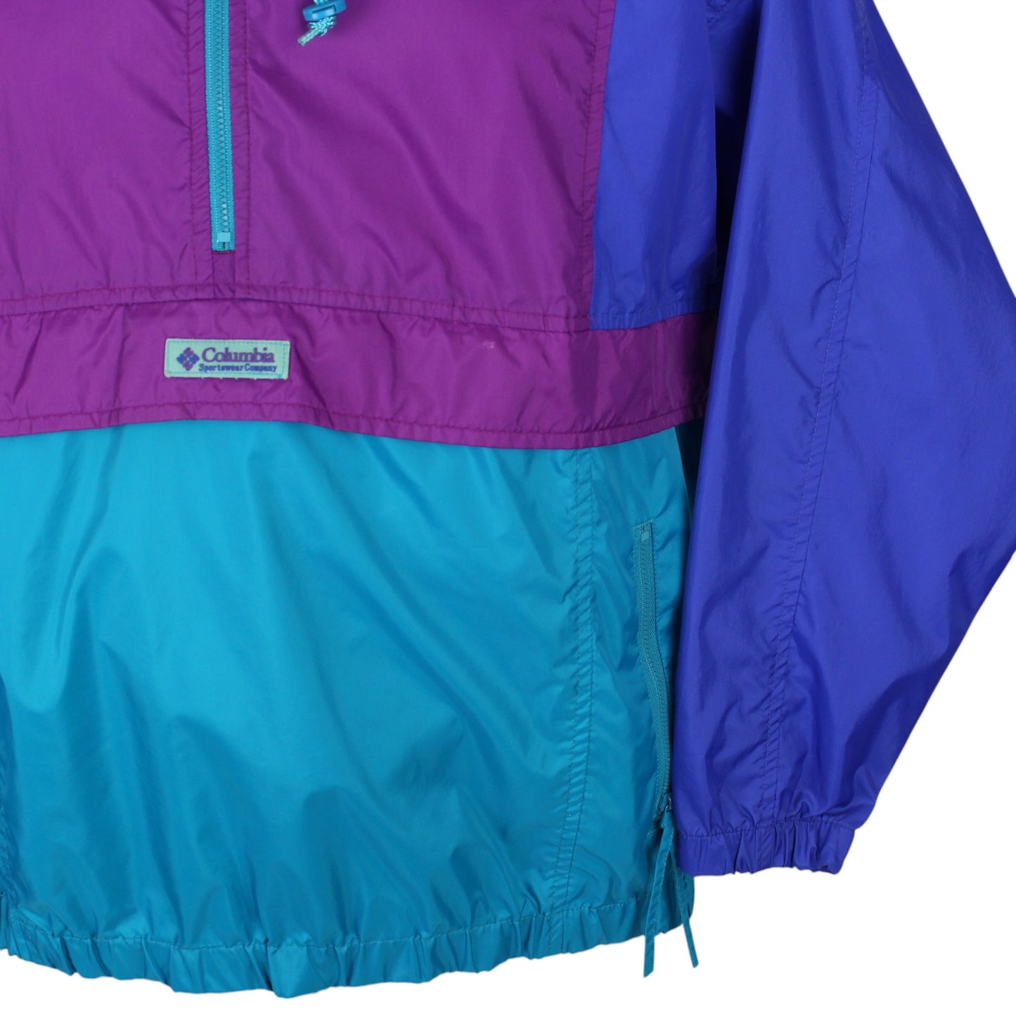 90s Columbia Purple/Blue Light Pullover Jacket (M)