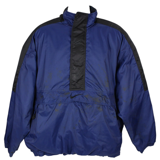 90s Nike Navy Padded Pullover Jacket (XXL)