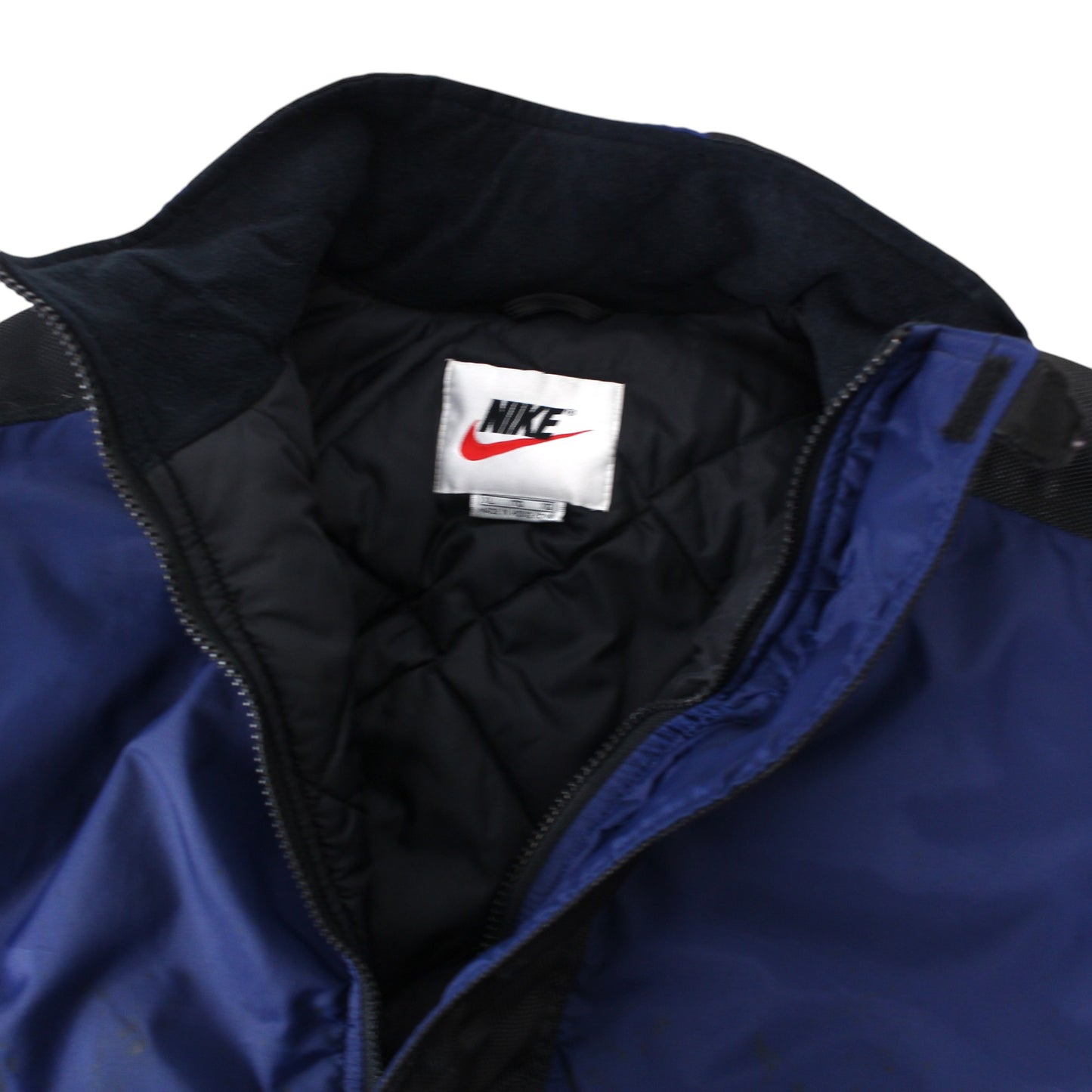 90s Nike Navy Padded Pullover Jacket (XXL)