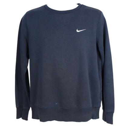 00s Nike Navy Embroidered Sweatshirt (M)