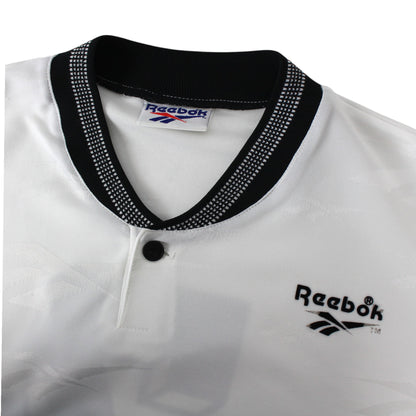 90s Reebok White Polyester T-Shirt (L)