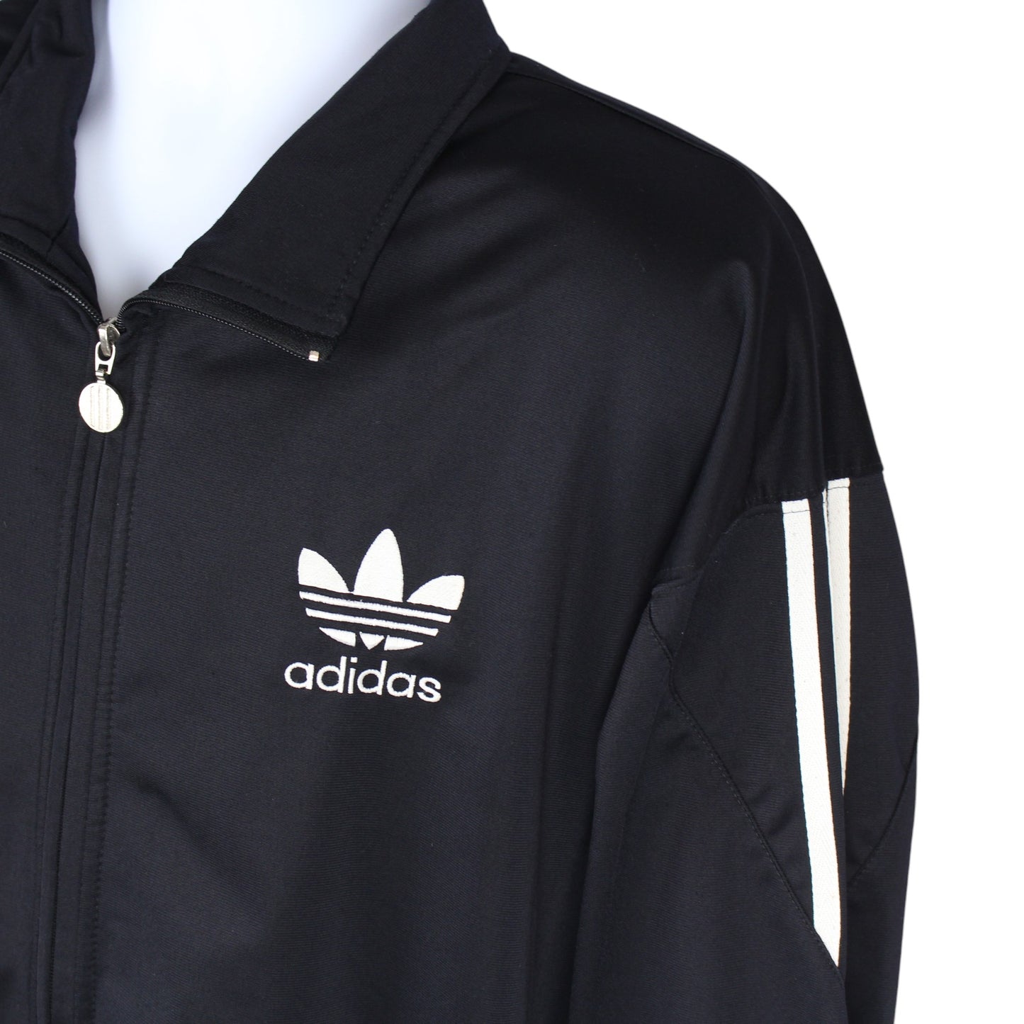 90s Adidas Black Track Jacket (XL)