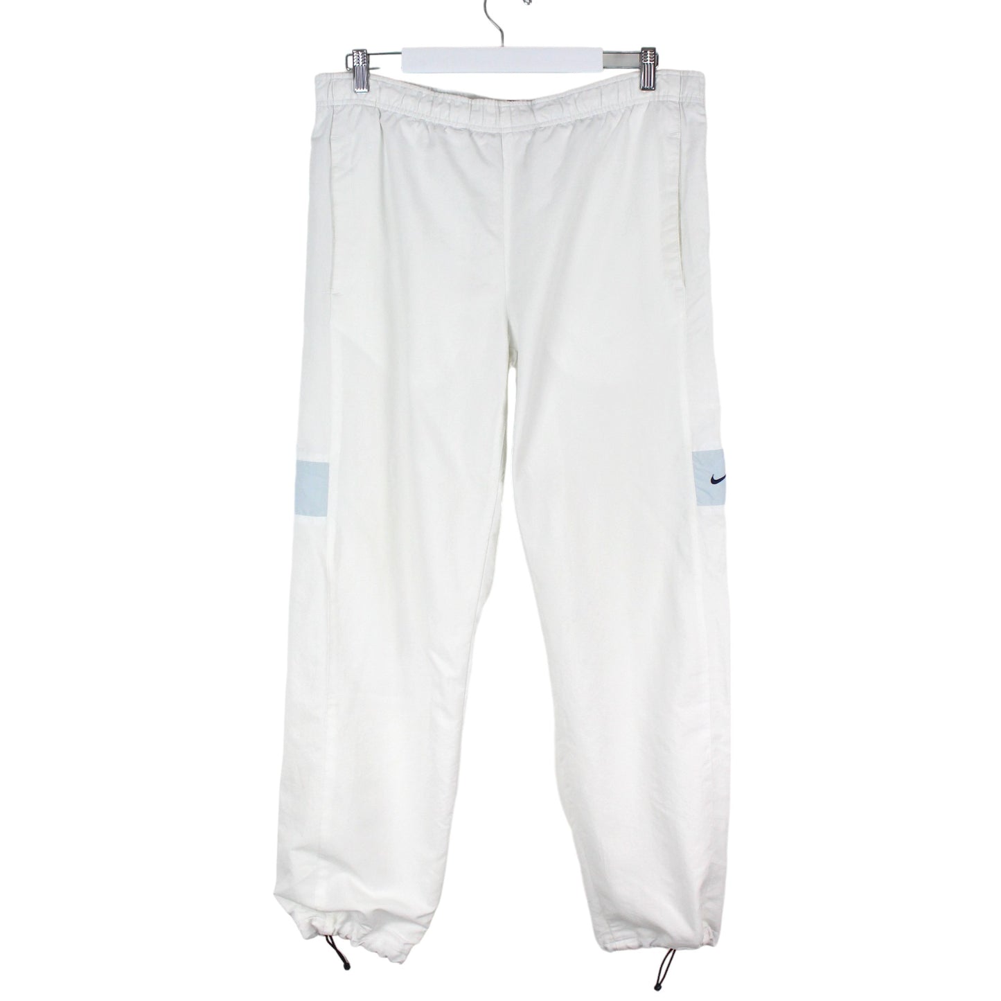 00s Nike white Tracksuit Bottoms (XL)