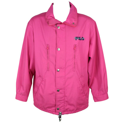 90s Fila Magic Line Pink Light Jacket (L)