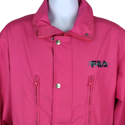 90s Fila Magic Line Pink Light Jacket (L)