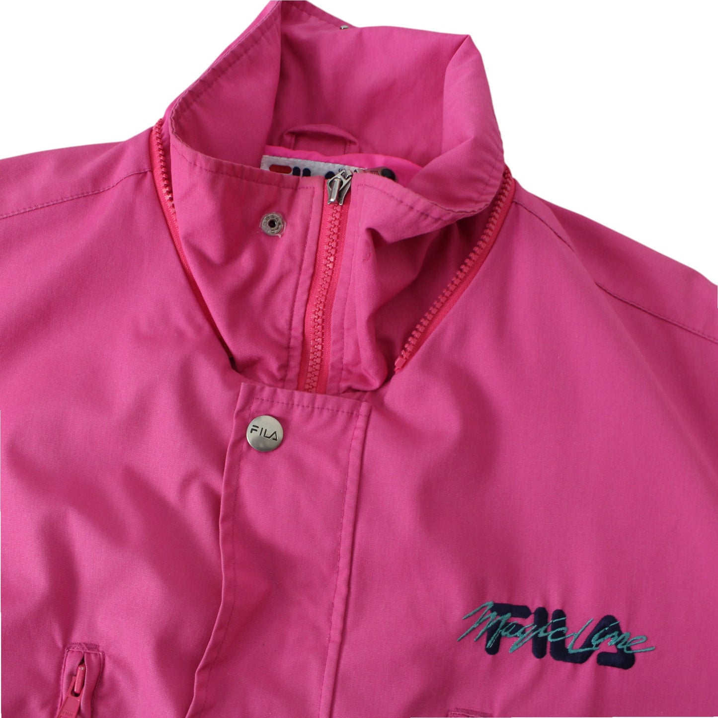 90s Fila Magic Line Pink Light Jacket (L)