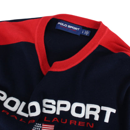 Polo Sport Navy Knit Jumper (L)