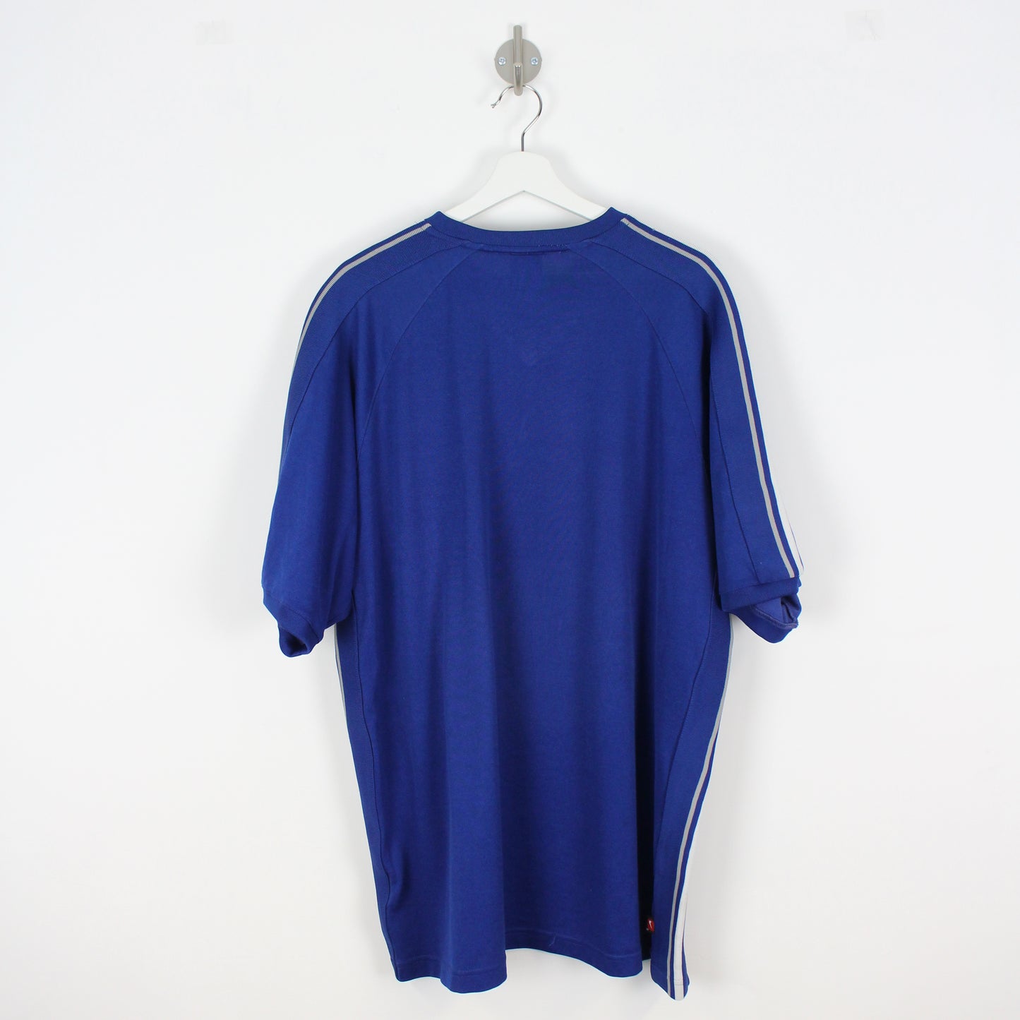 00s Nike Blue Heavyweight Polyester Embroidered T-Shirt (XL)