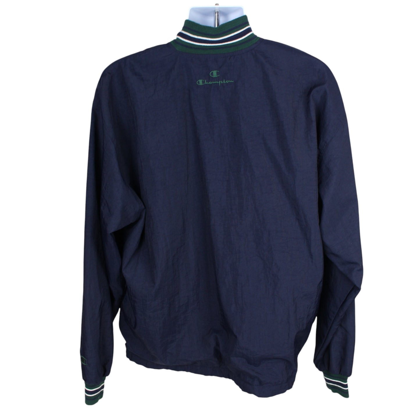 90s Champion Navy Shell Pullover 1/4 Zip Jacket (XL)