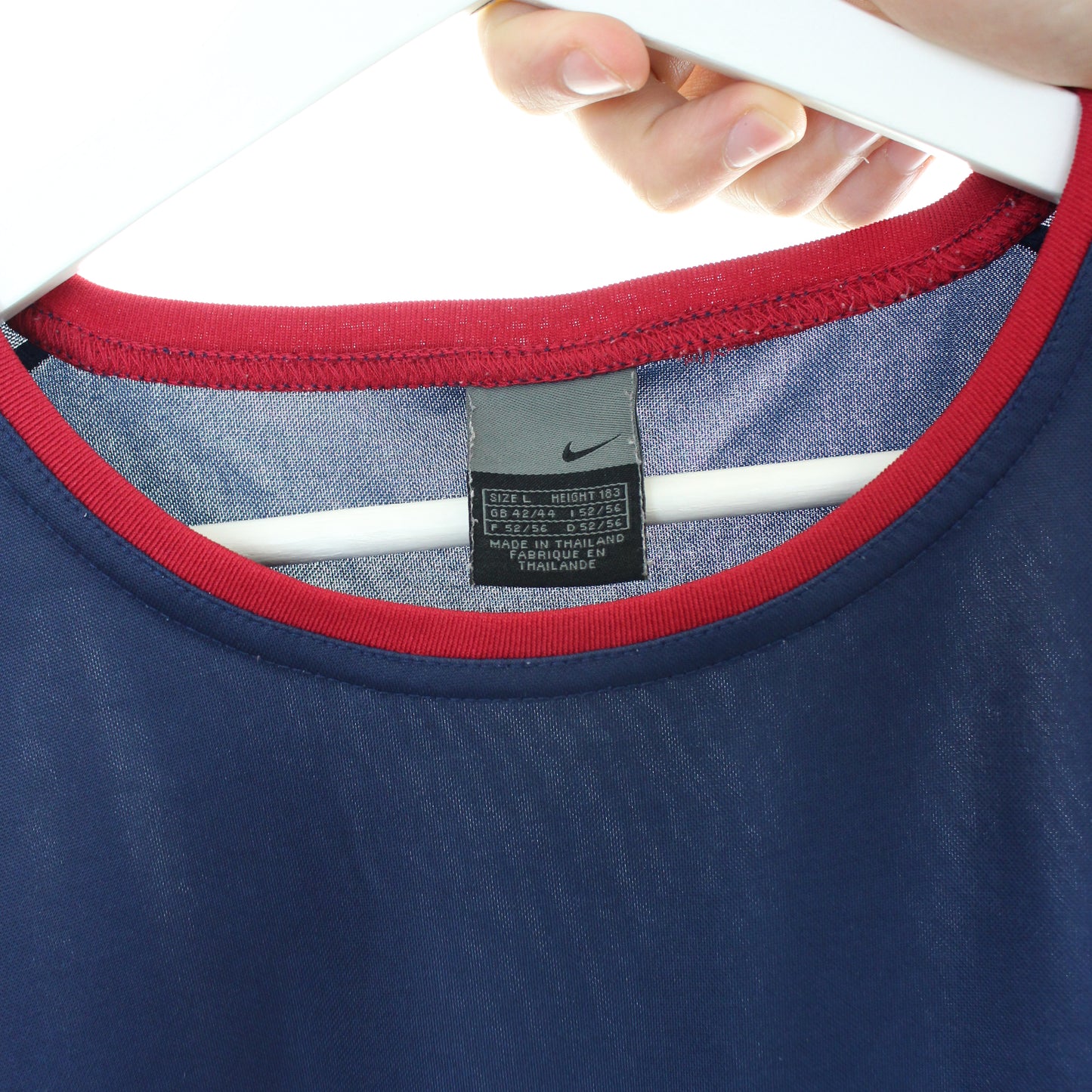 00s Nike Navy Polyester T-Shirt (XL)