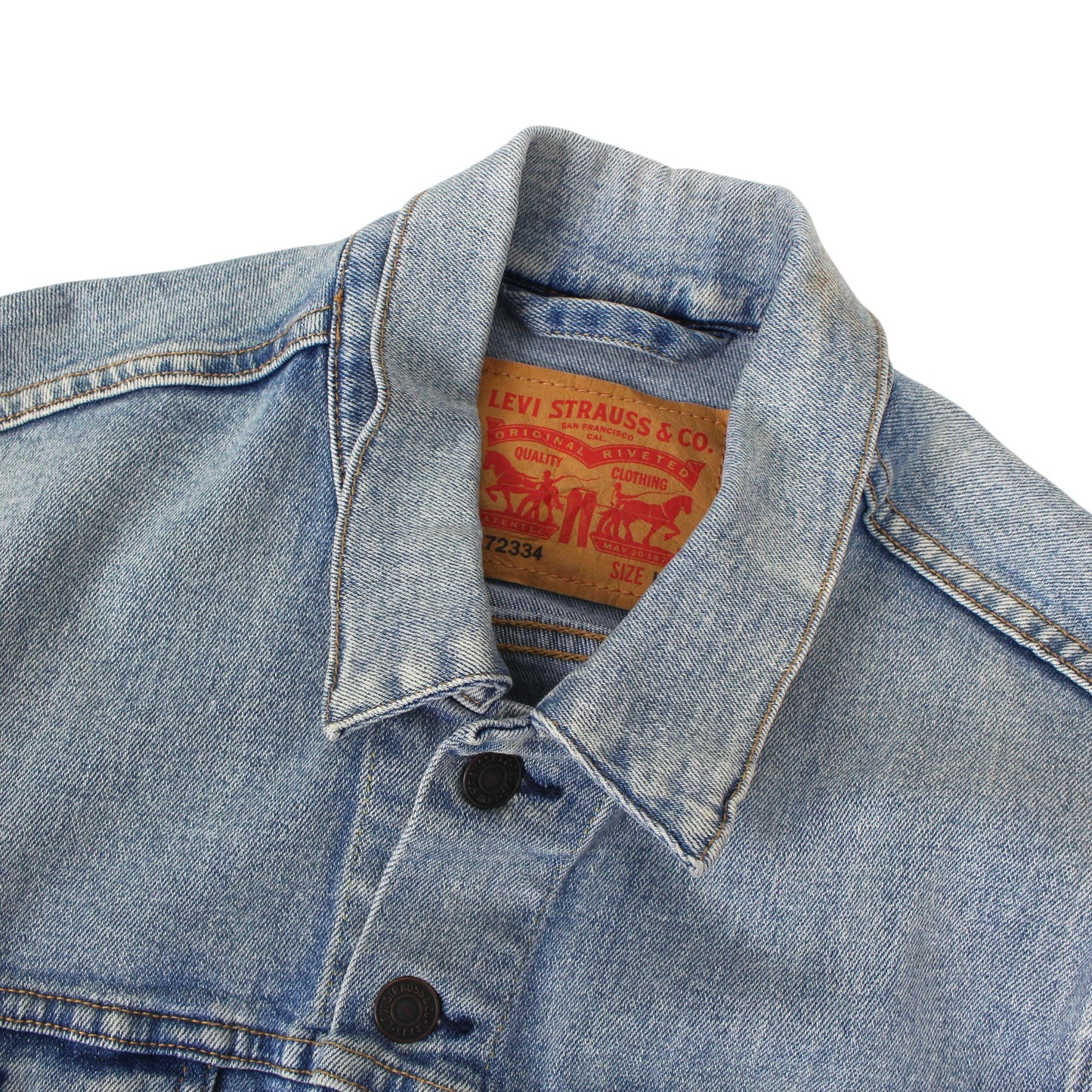 00s Levi's Blue Denim Jacket (S)