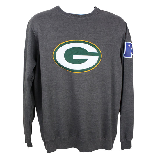 00s Pro Line Green Bay Packers Grey Sweatshirt (L)