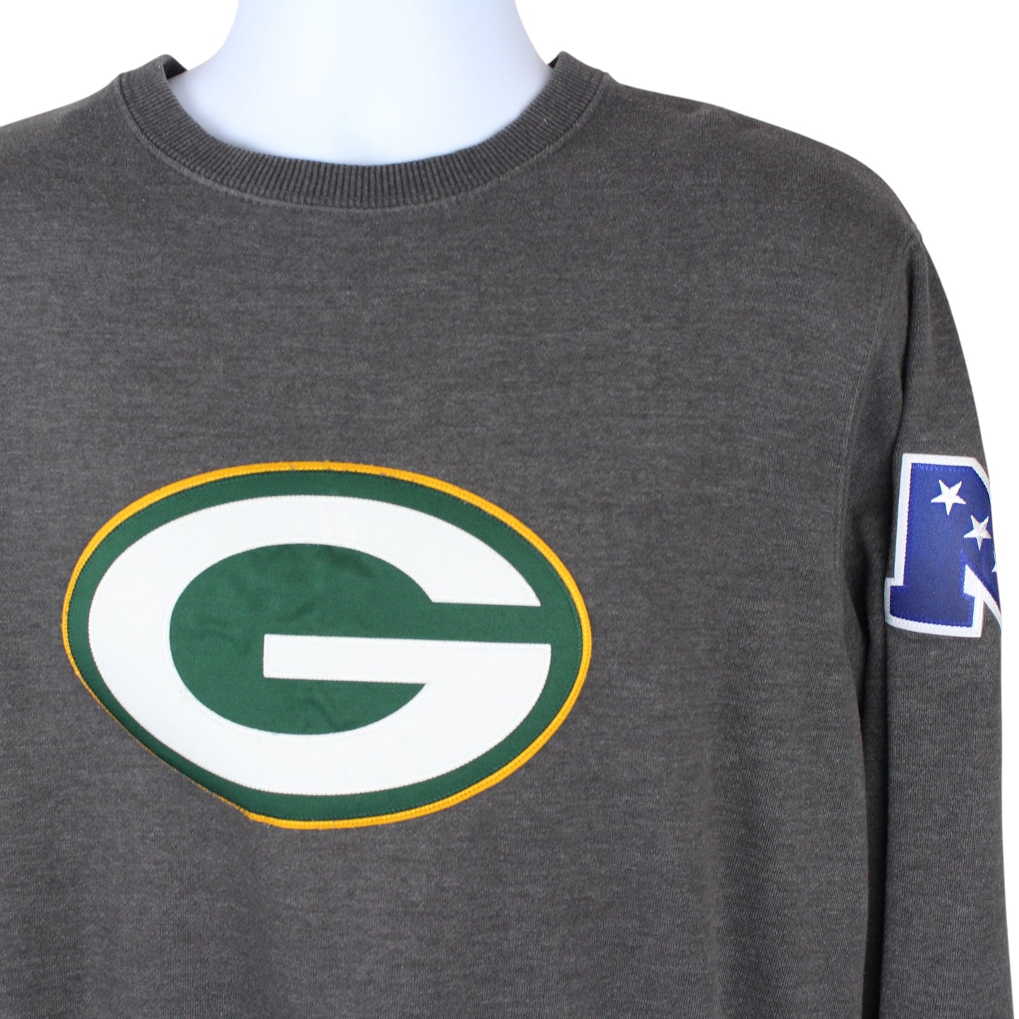 00s Pro Line Green Bay Packers Grey Sweatshirt (L)