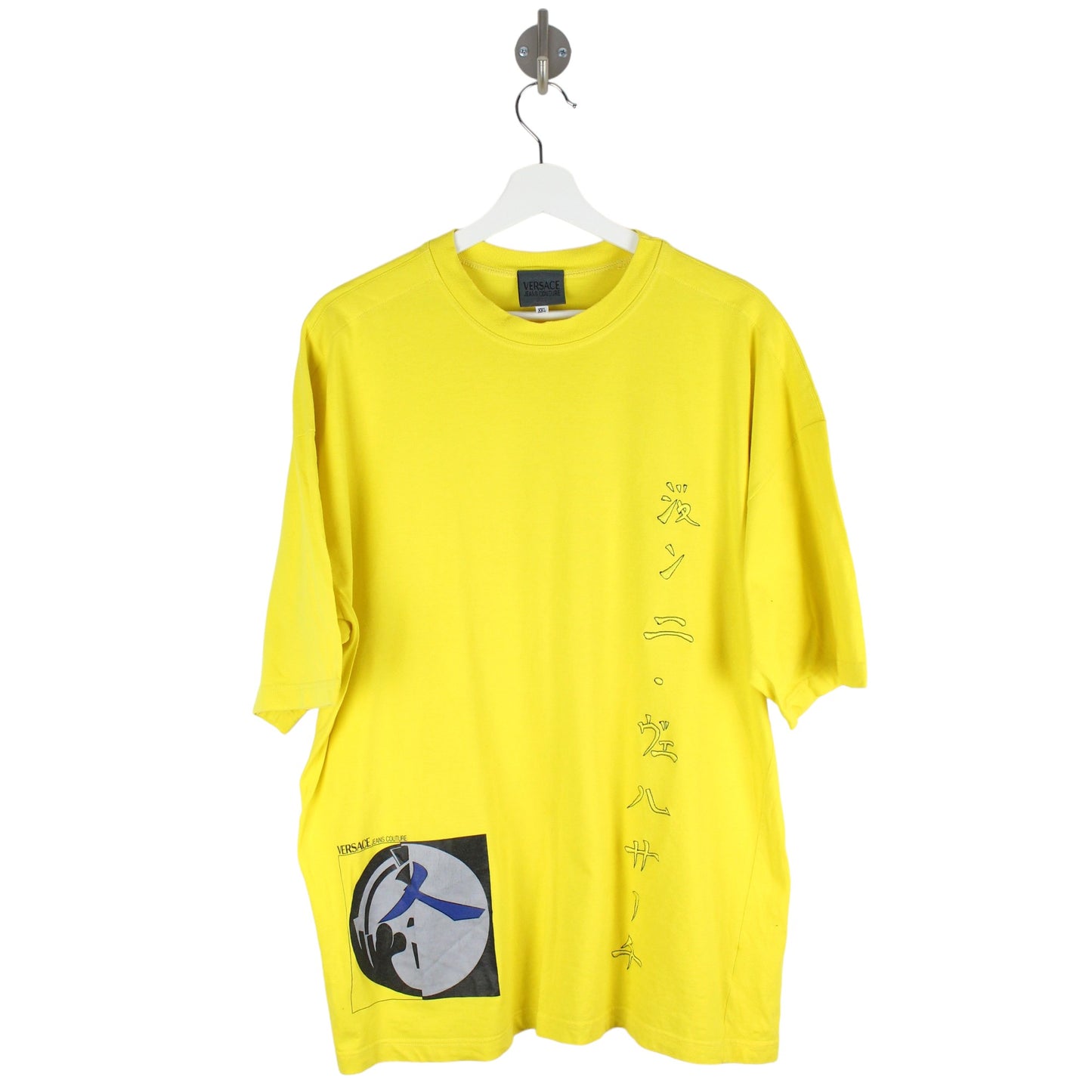 90s Versace Jeans Couture Yellow t-Shirt (L)