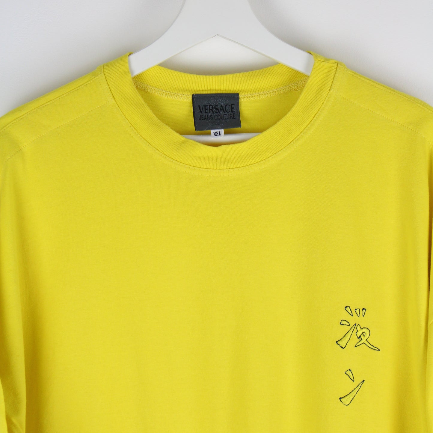 90s Versace Jeans Couture Yellow t-Shirt (L)