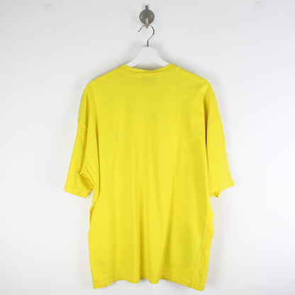 90s Versace Jeans Couture Yellow t-Shirt (L)